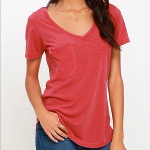 Z Supply washed red tee